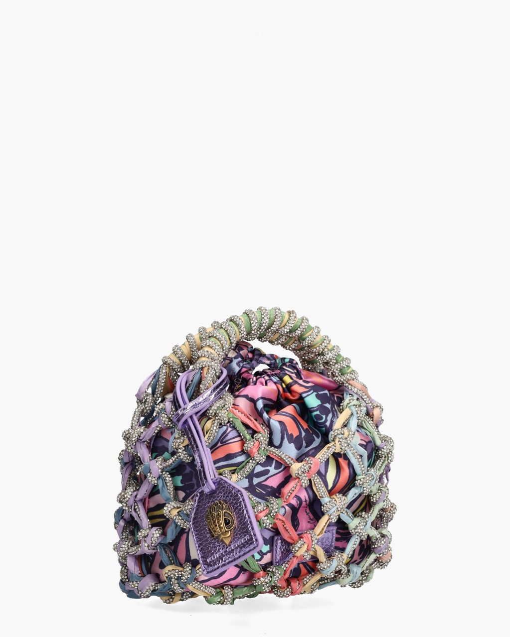 Small Macrame Crystal Bag Multicolor Damestas