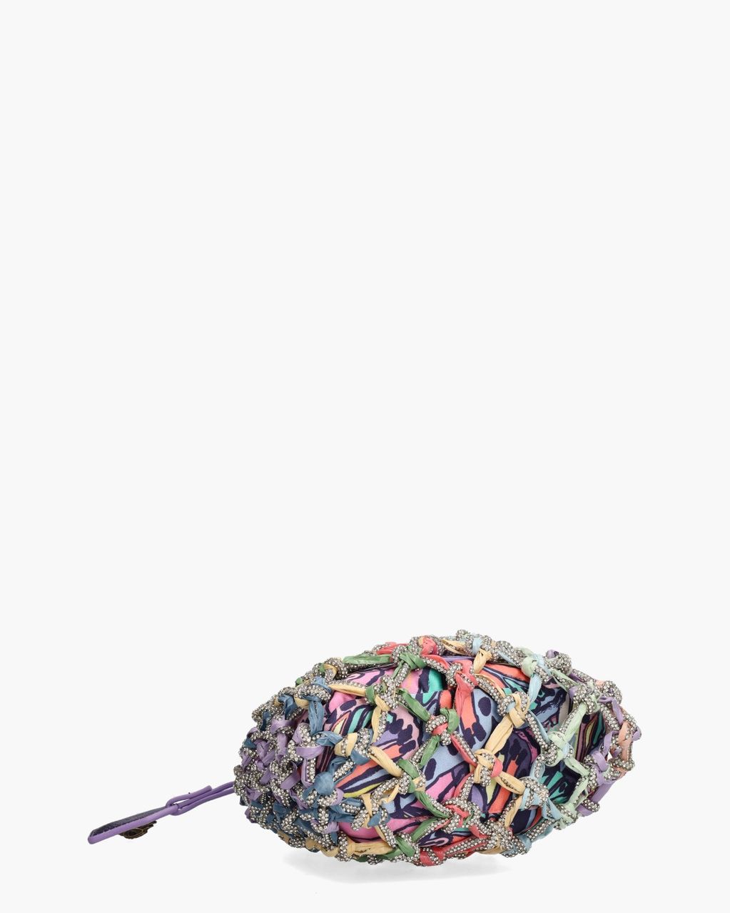 Small Macrame Crystal Bag Multicolor Damestas