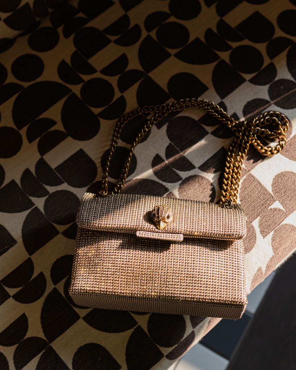 Mini Fabric Kensington Bag Bruin/Brons Tas