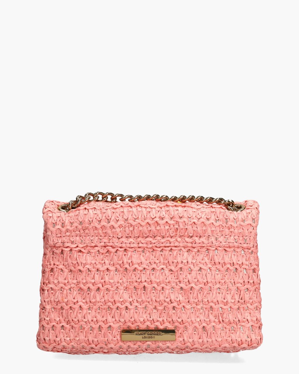 Raffia Mini Kensington Bag Roze Damestas