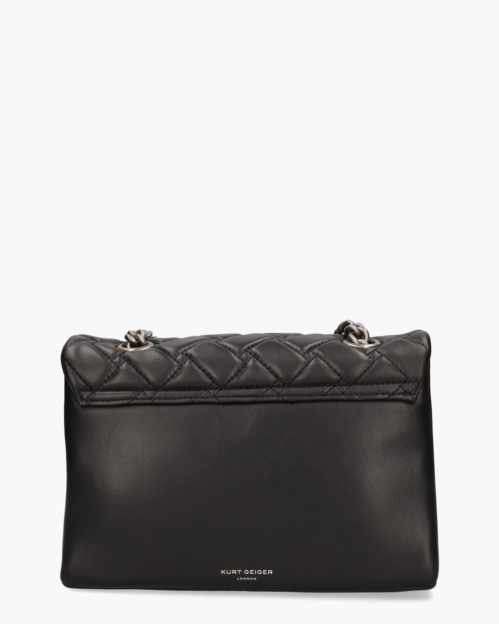 Leather Kensington Bag Zwart/Zilver Tas