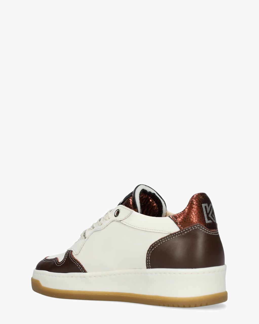 Fire 63 Wit/Bordeauxrood Damessneakers