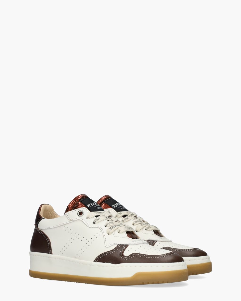 Fire 63 Wit/Bordeauxrood Damessneakers