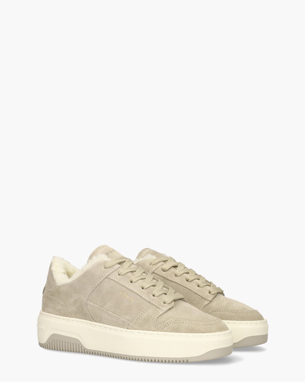 Basket Teddy Taupe Damessneakers
