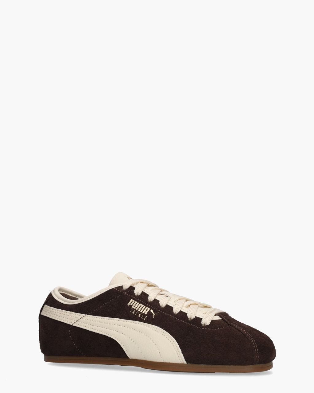 Tackle Donkerbruin/Creme Damessneakers