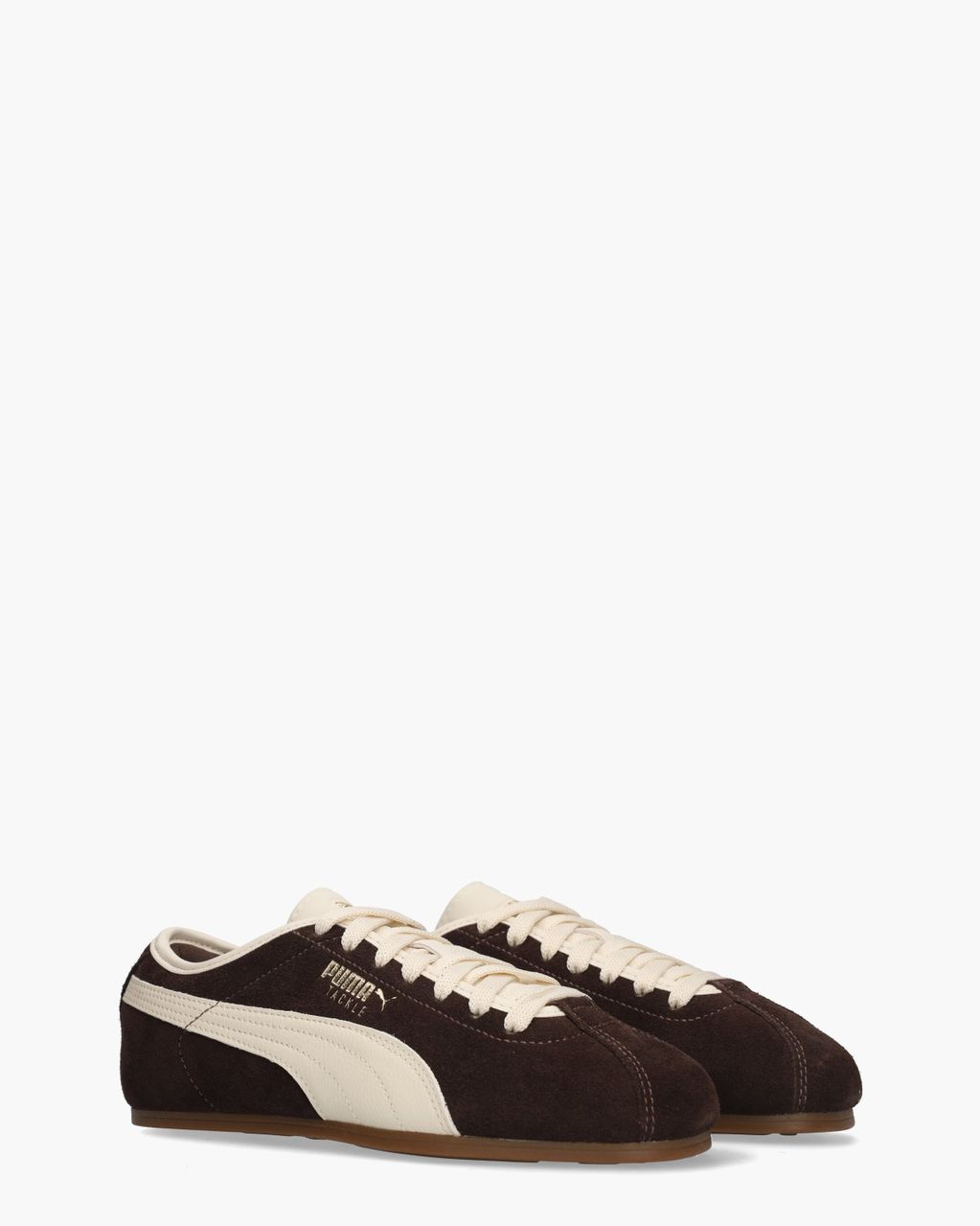 Tackle Donkerbruin/Creme Damessneakers