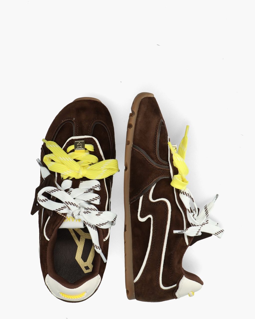 Adored Donkerbruin Damessneakers
