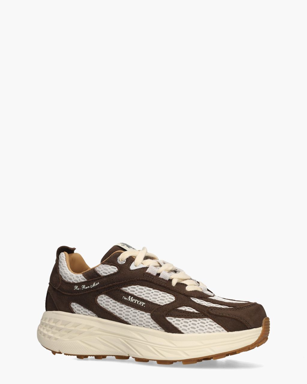 The Re-Run Max Nubuck Donkerbruin Damessneakers