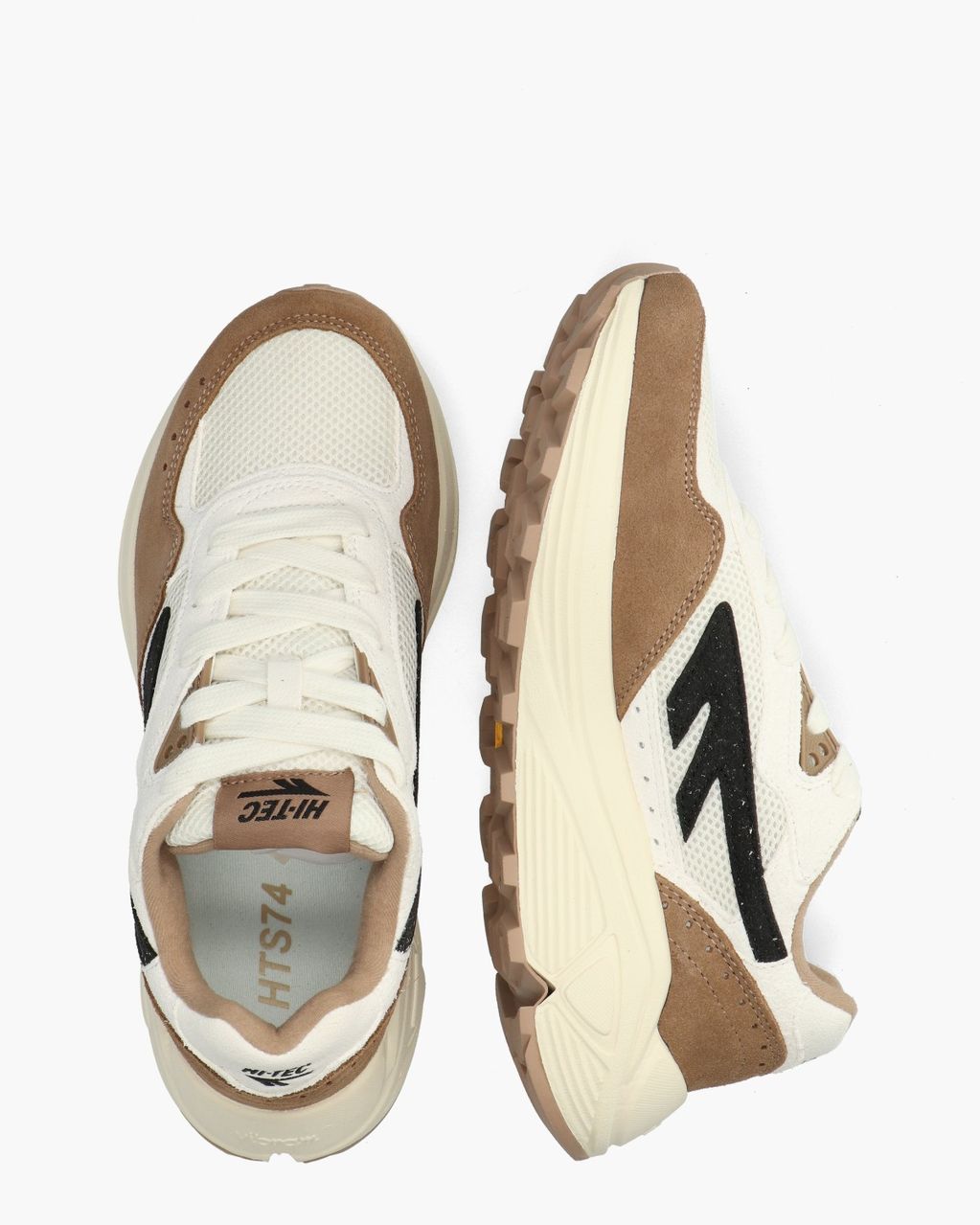 HTS Shadow RGS Wit/Bruin Damessneakers