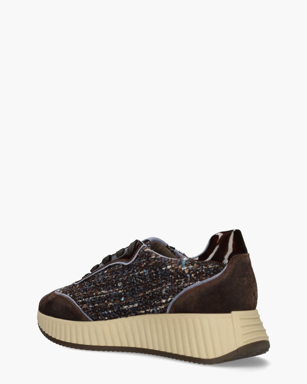 Alice Donkerbruin/Blauw Damessneakers