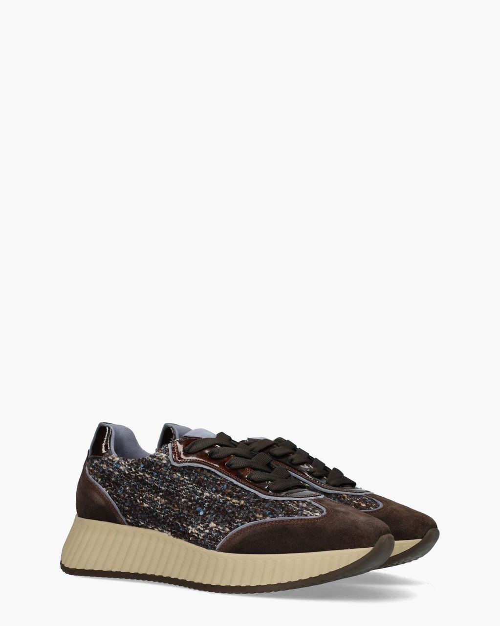 Alice Donkerbruin/Blauw Damessneakers
