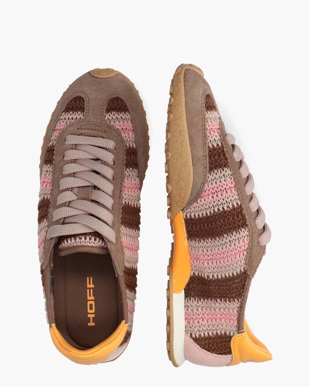 Bridge Woven Taupe/Multi Damessneakers