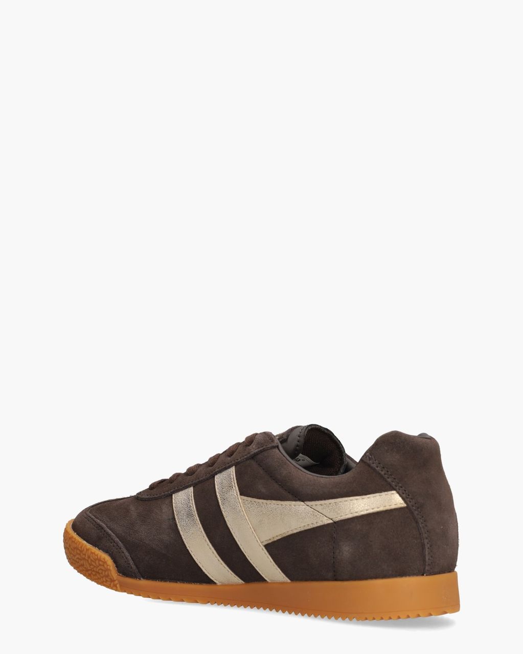 Harrier Mirror Donkerbruin/Goud Damessneakers