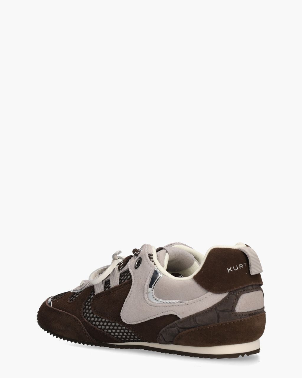 K Slim Runner Donkerbruin/Grijs Damessneakers