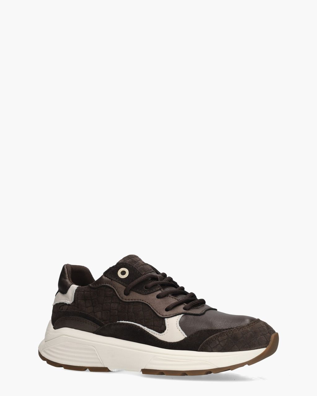 Rainbow Donkerbruin Damessneakers