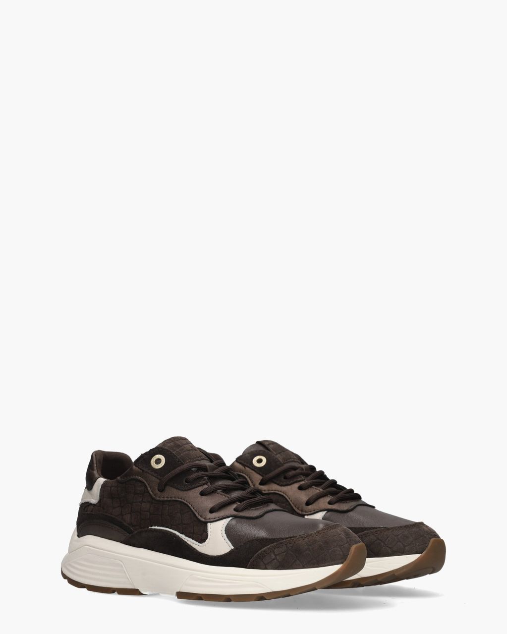 Rainbow Donkerbruin Damessneakers
