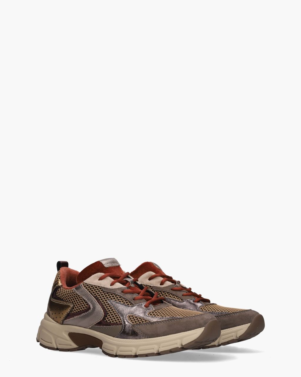 6005.01.006 Bruin/Multi Damessneakers