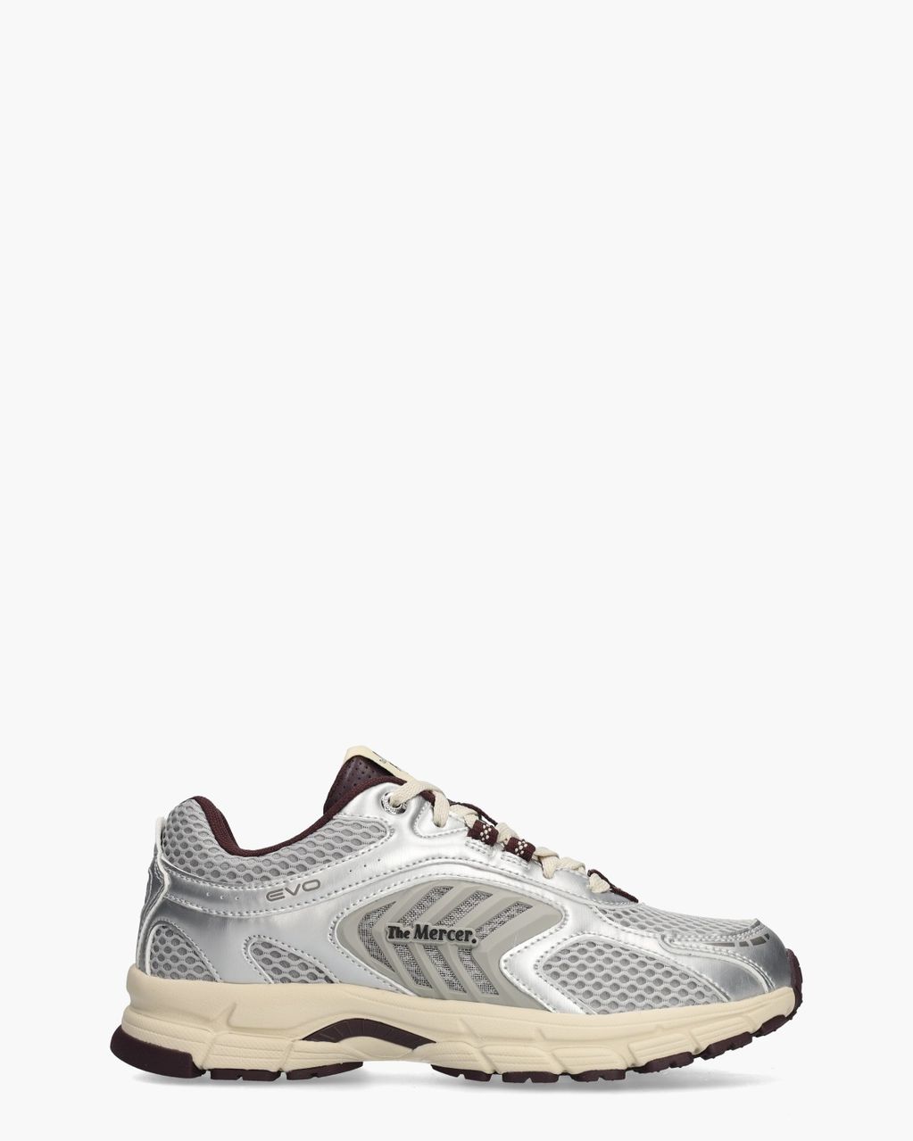 The Re-Run EVO Silver Zilver/Bordeaux Damessneakers