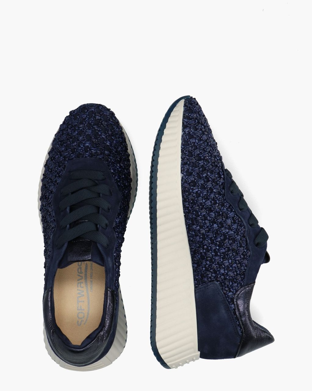 Anna Donkerblauw Damessneakers