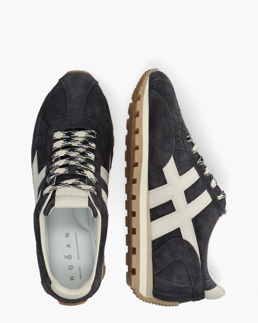 86er Donkerblauw/Off-White Damessneakers