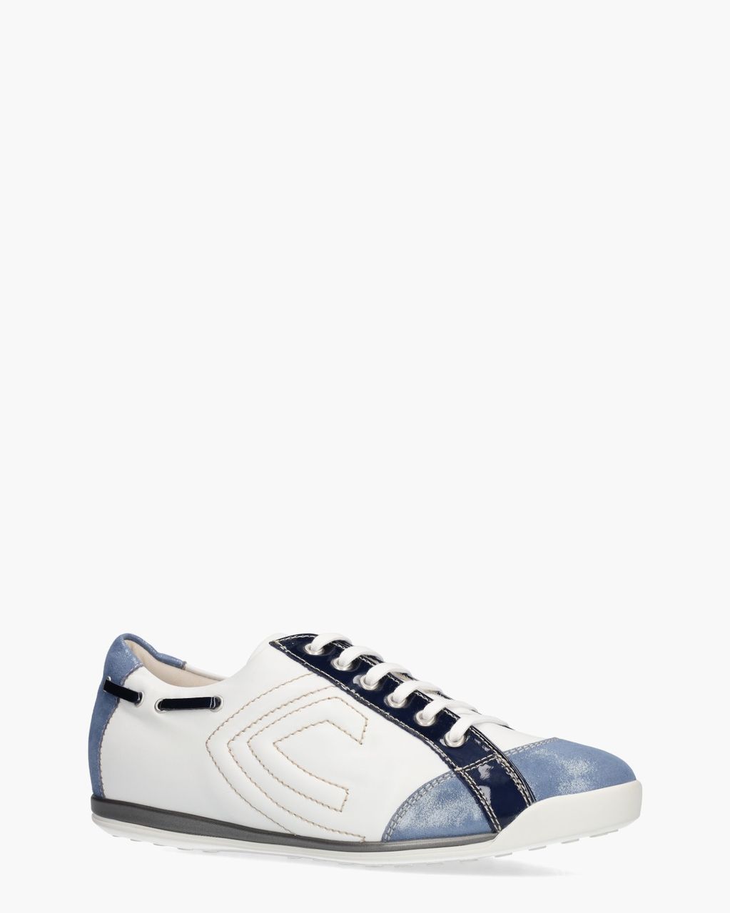 L902024 Wit/Blauw Damessneakers
