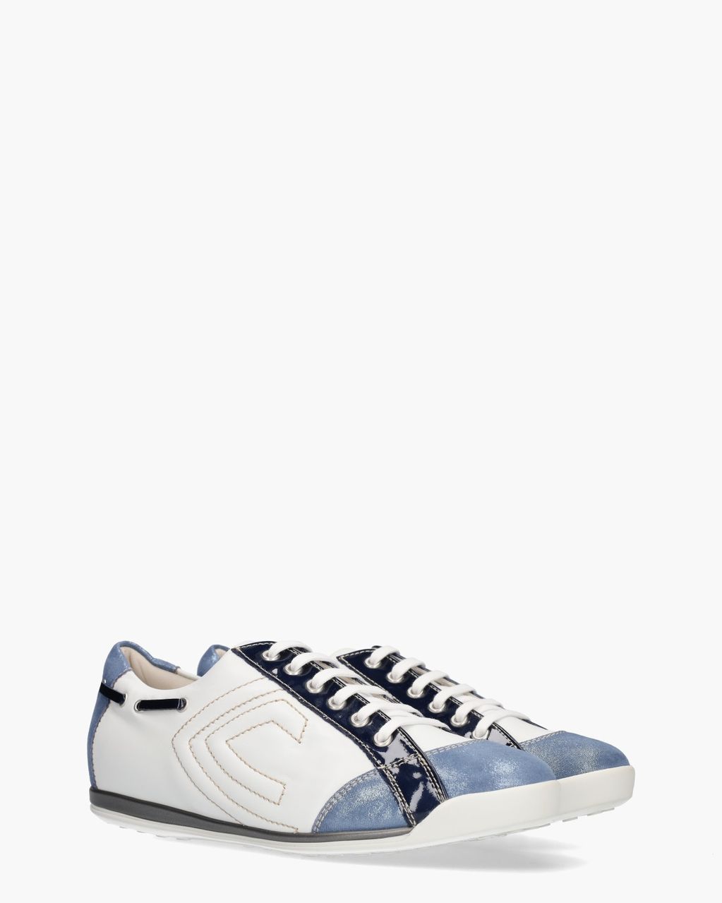 L902024 Wit/Blauw Damessneakers