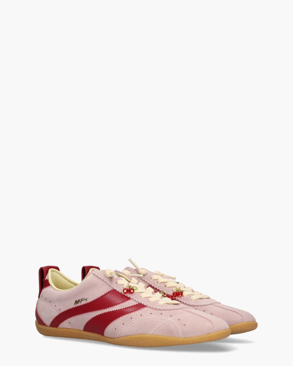Runaway V.8 Lichtoze/Rood Damessneakers