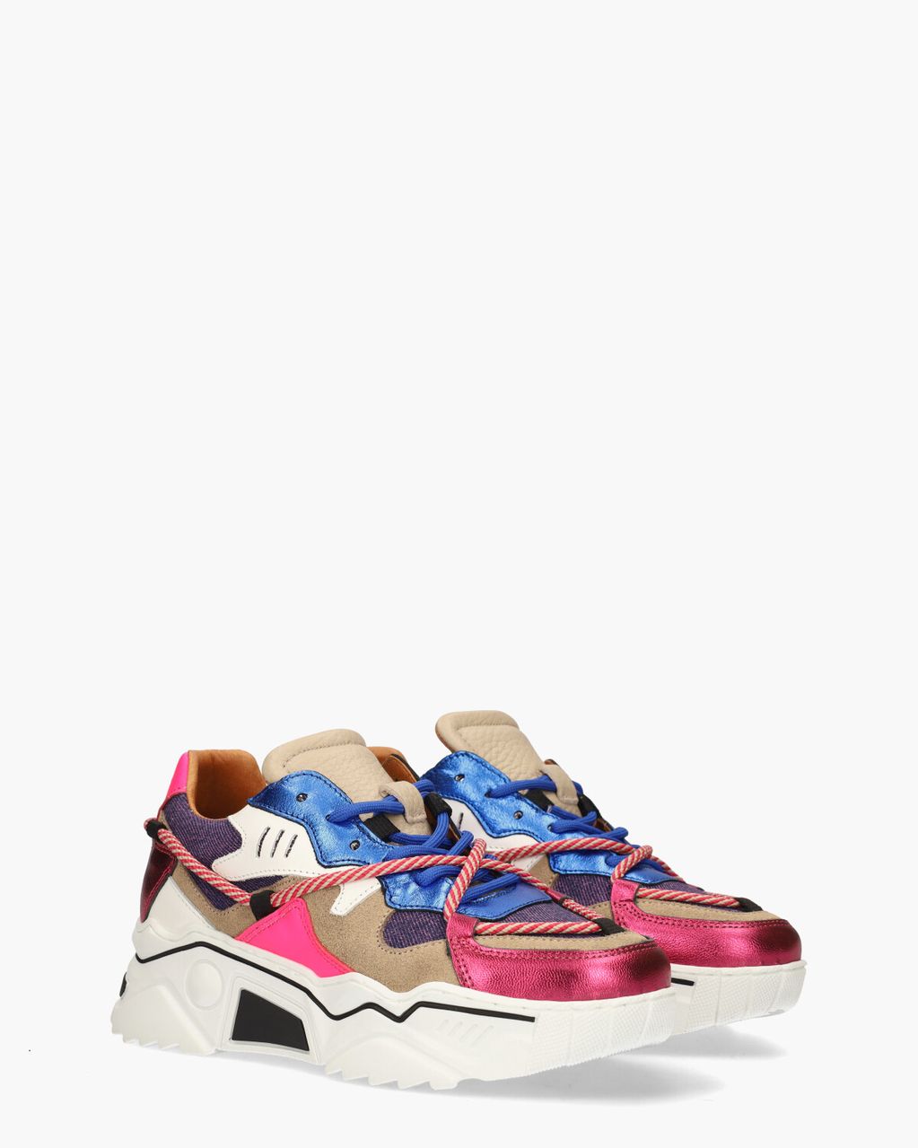 DWRS Label Jupiter Denim Roze/Multicolor Damessneakers - Van