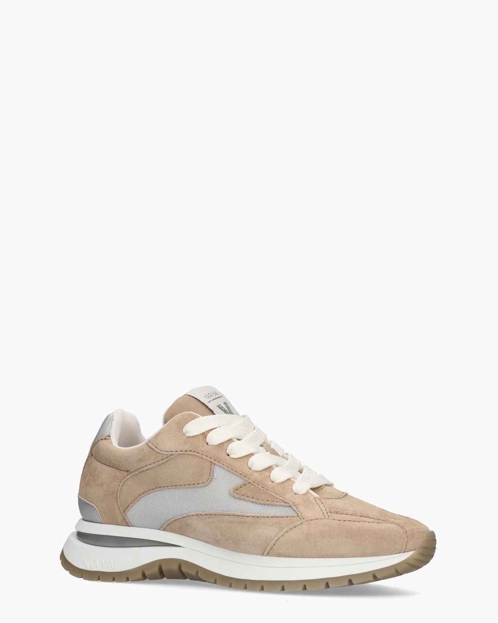 Usher Riggs Beige/Zilver Damessneakers