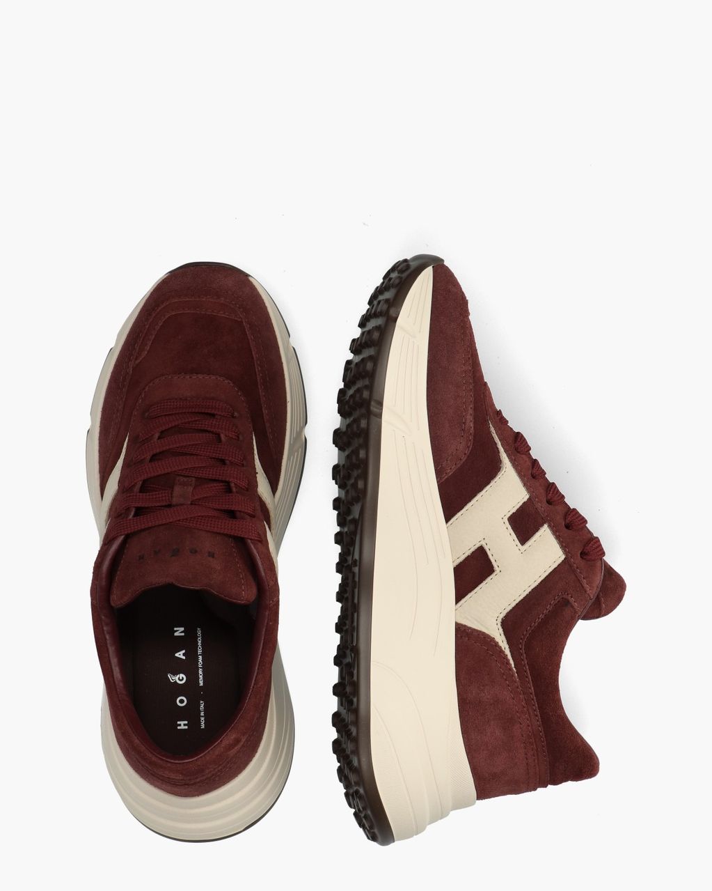 Hi-Fi Bordeauxrood Damessneakers