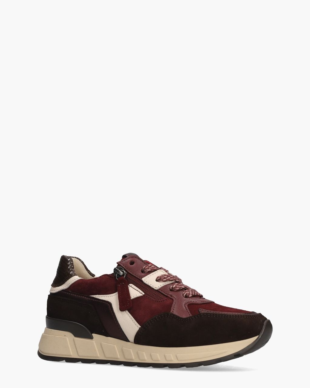 6023.01.005 Bordeaux/Bruin Damessneakers