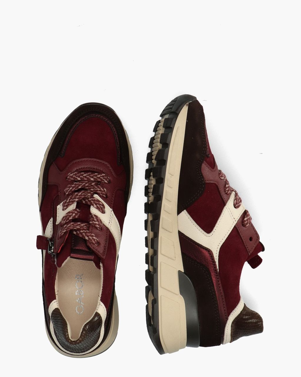 6023.01.005 Bordeaux/Bruin Damessneakers