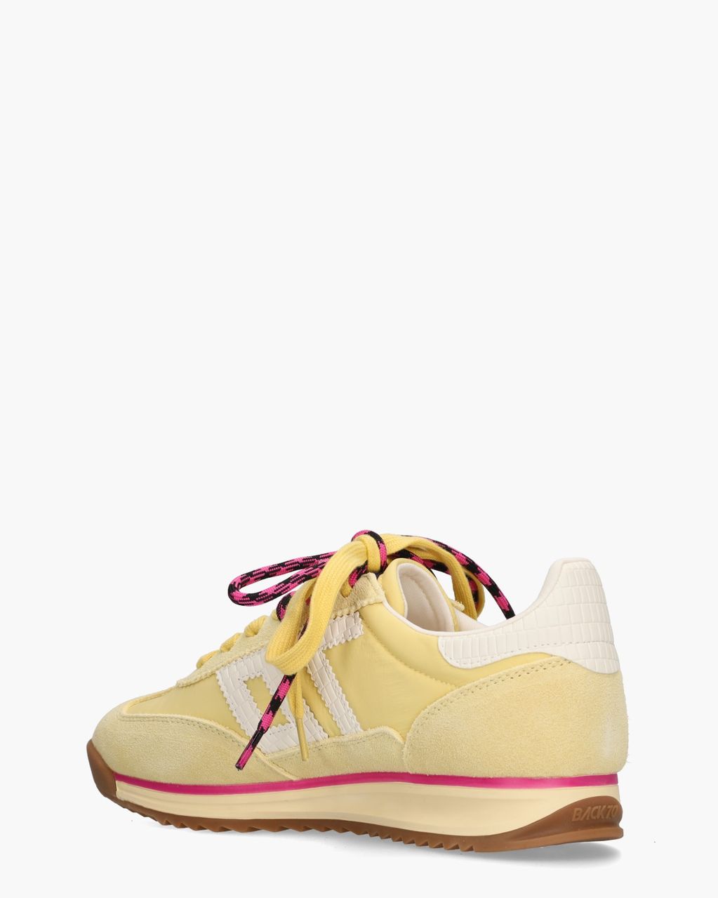 Jogger Spongy Nylon Lichtgeel Damessneakers