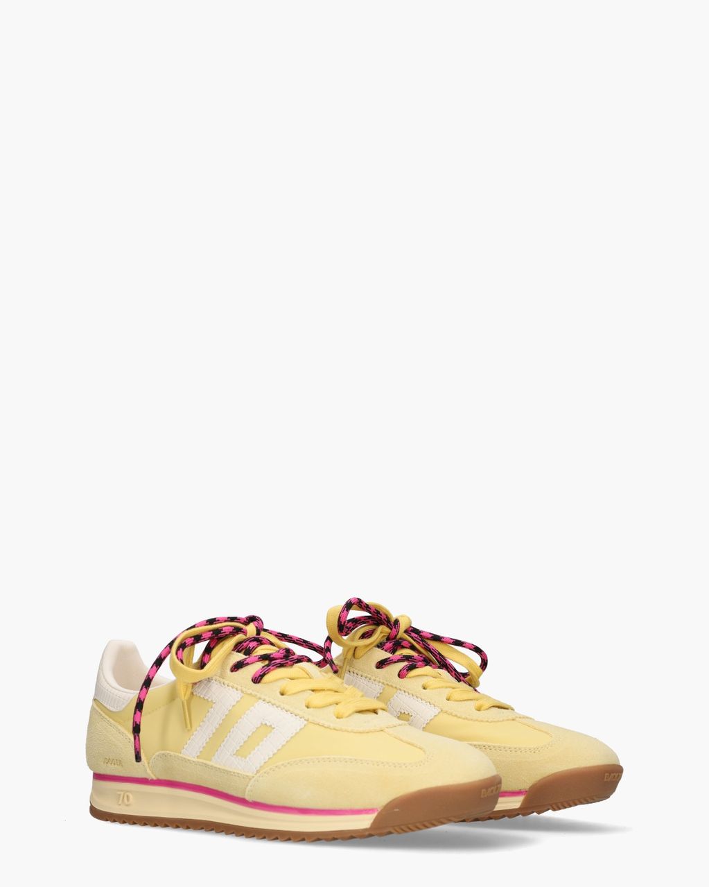 Jogger Spongy Nylon Lichtgeel Damessneakers