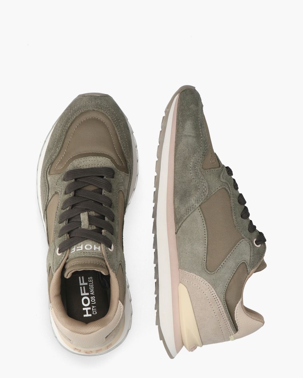 Los Angeles Groen Damessneakers