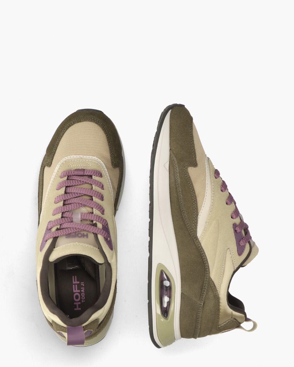 Todai Ji Groen/Multicolor Damessneakers