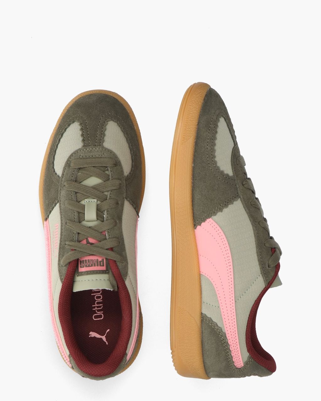 Palermo Gentle Meld Groen/Roze Damessneakers