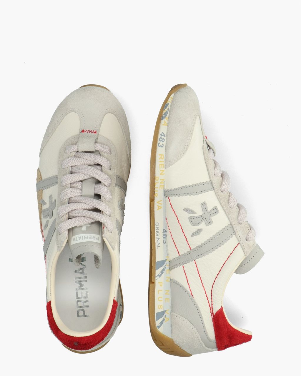Jackyx Off-White/Multi Damessneakers