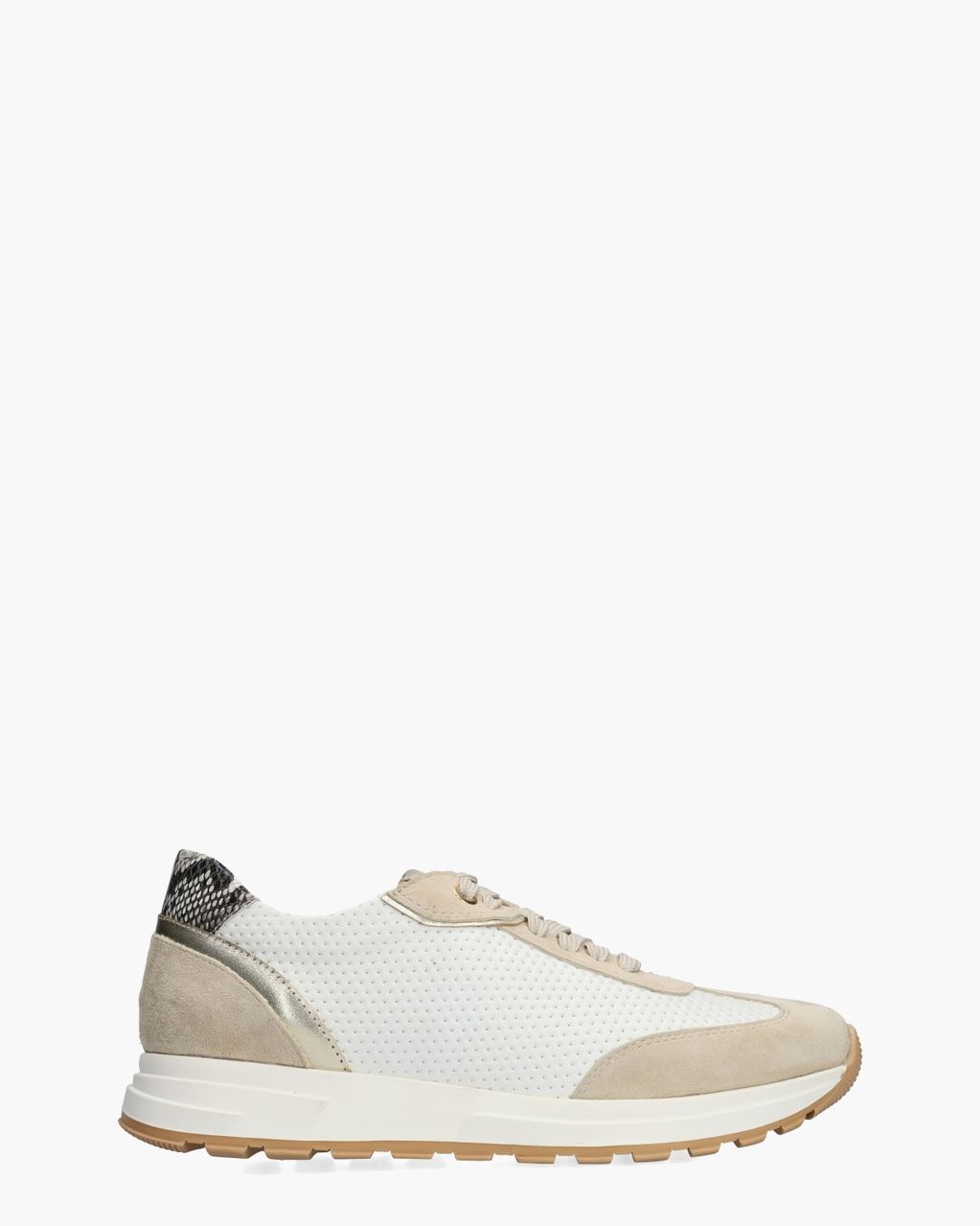 Ziba Wit/Beige Damessneakers