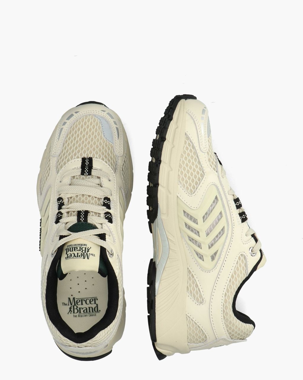 The Re-Run EVO Nappa Off-White Damessneakers