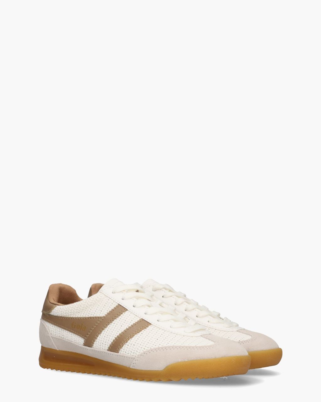 Gola Tornado Zephyr Off-White/Lichtbruin Damessneakers - Van