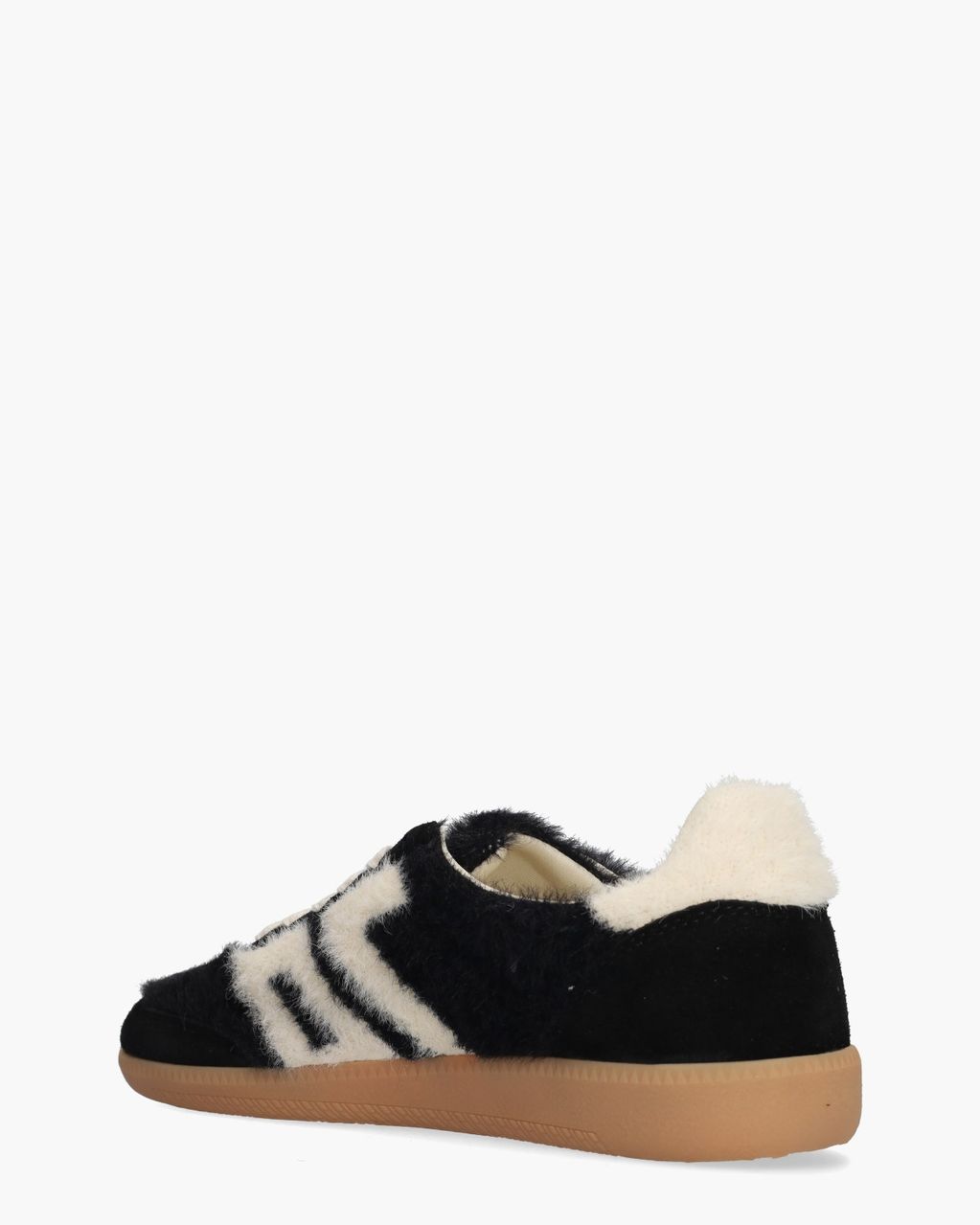 Cloud Mohair Zwart/Off-White Damessneakers