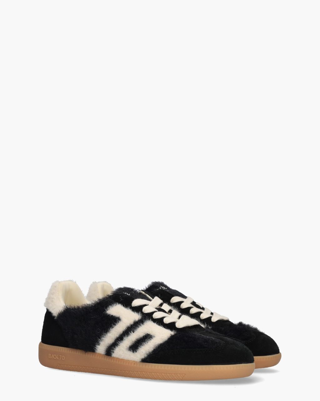Cloud Mohair Zwart/Off-White Damessneakers