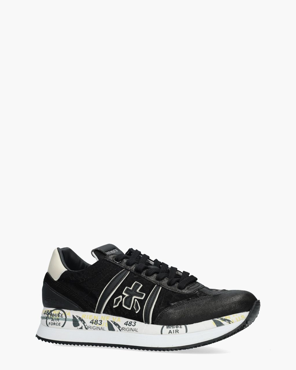Premiata Conny 6987 Zwart Damessneakers - Van Arendonk.nl