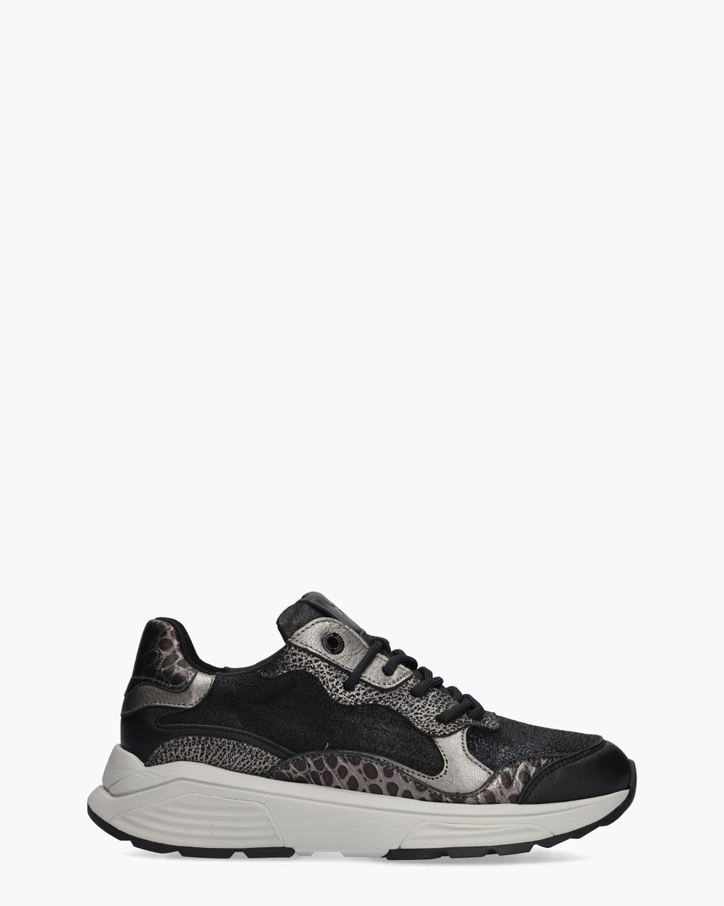 Rainbow Zwart/Zilver Damessneakers