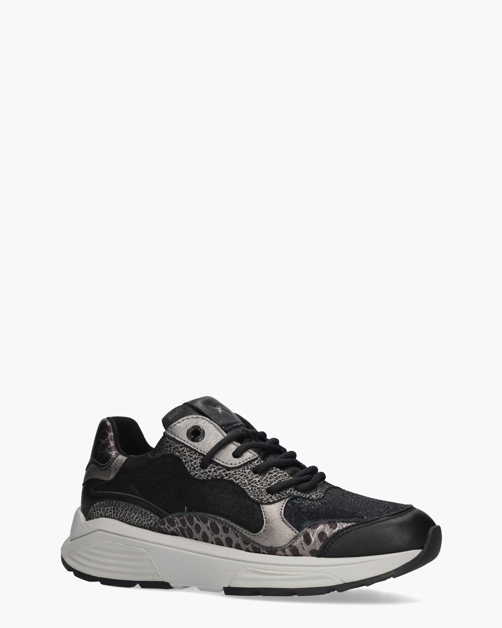 Rainbow Zwart/Zilver Damessneakers