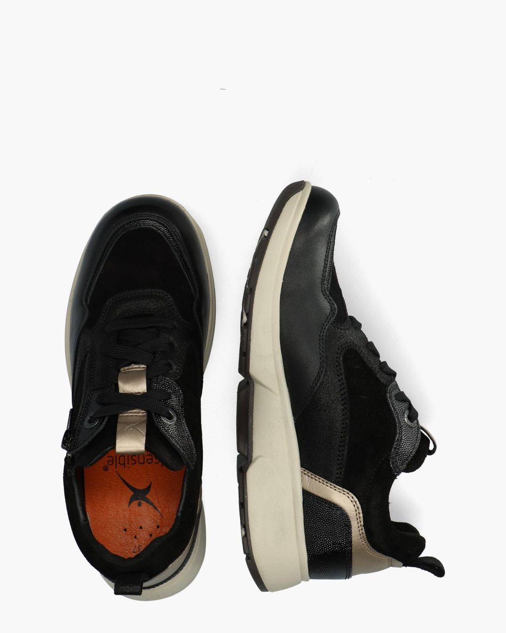Grenoble Zwart Damessneakers
