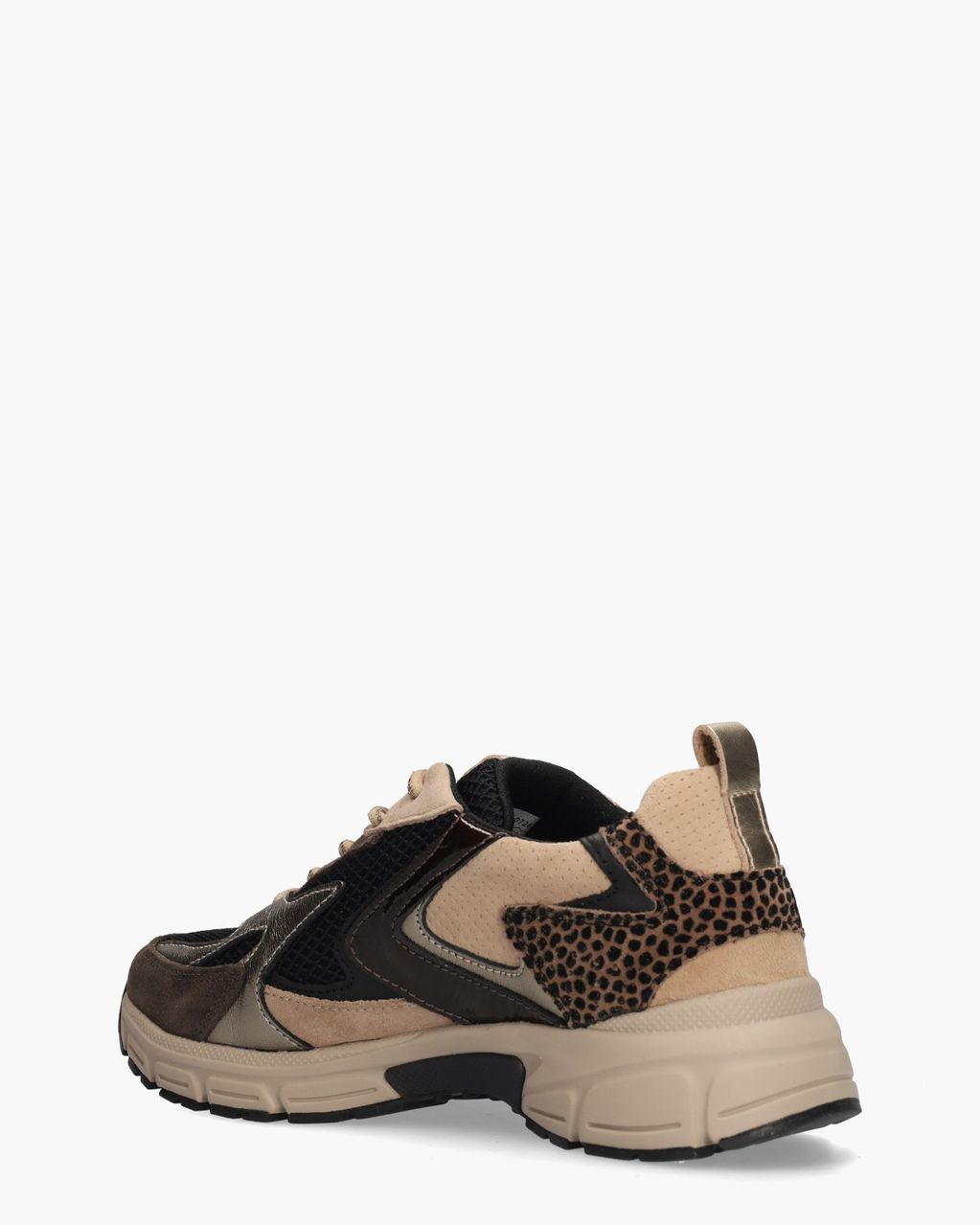 6005.01.001 Zwart/Multi Damessneakers