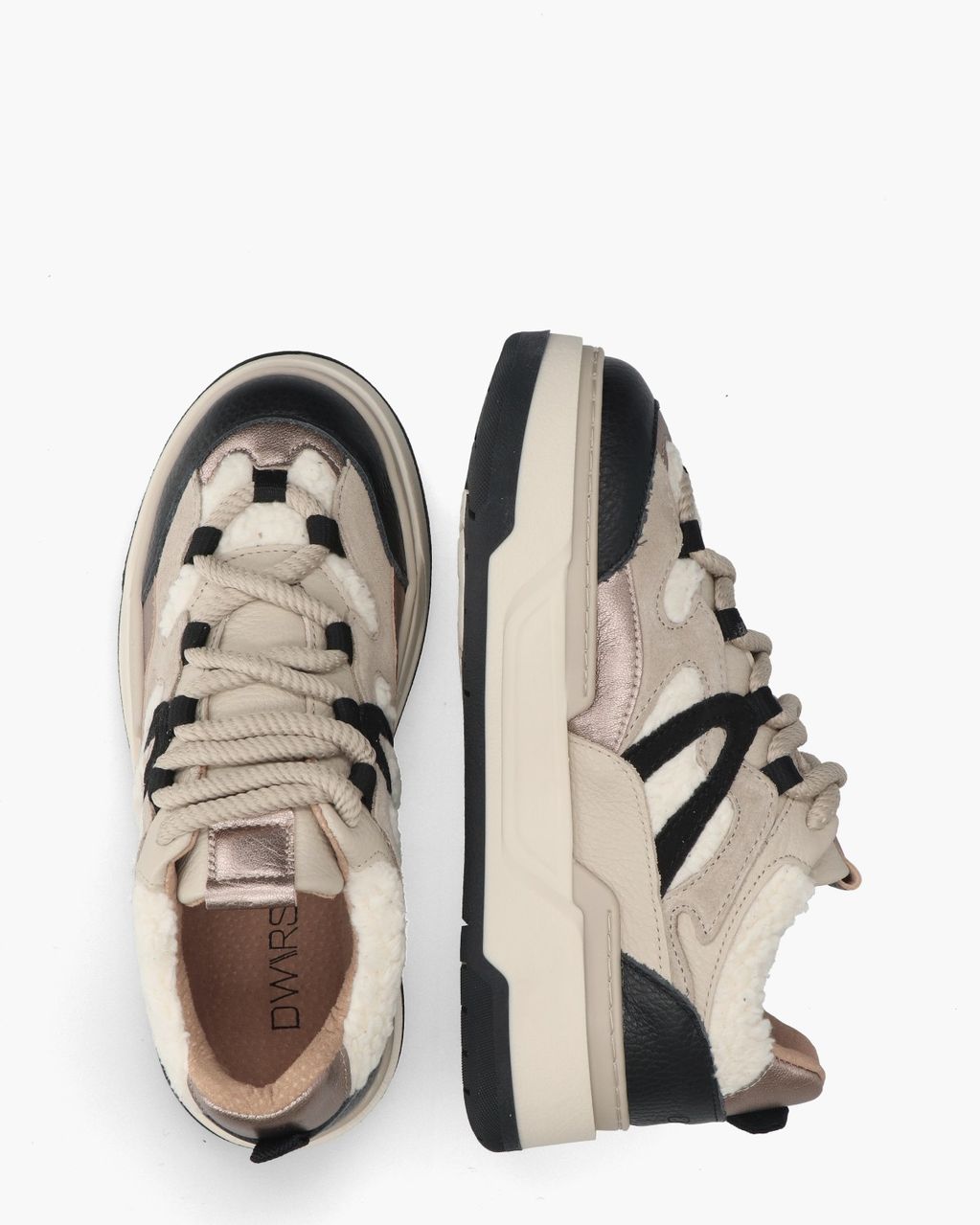 Walton Teddy Beige Damessneakers