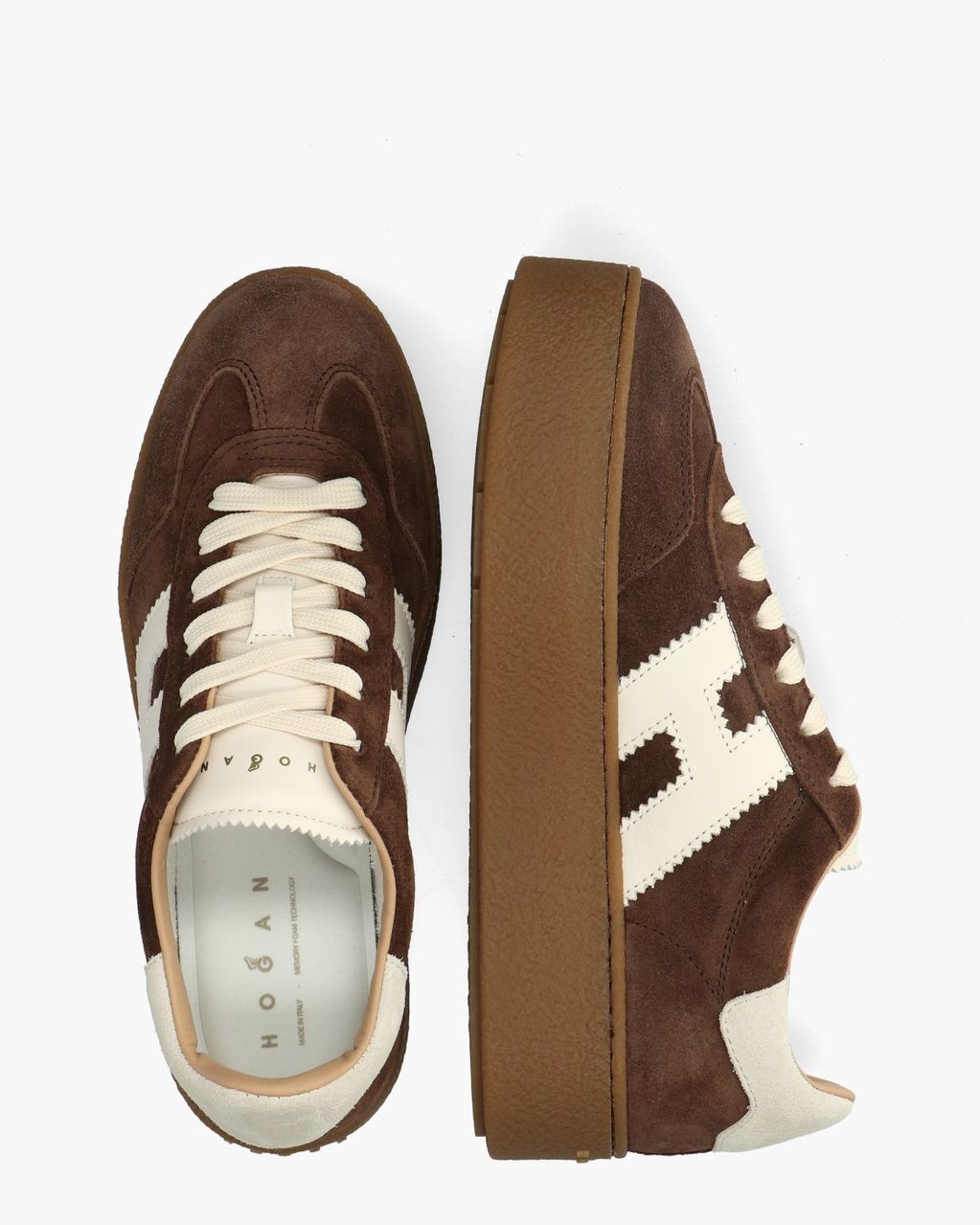 Cool Plateau Donkerbruin Damessneakers